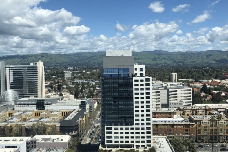 An aerial view of downtown San Jose. Image by Janice Bitters